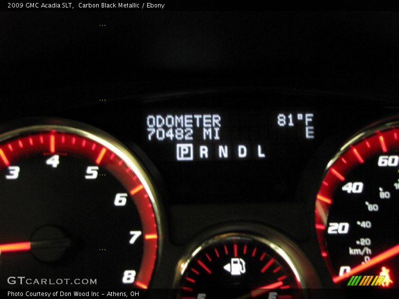 Carbon Black Metallic / Ebony 2009 GMC Acadia SLT