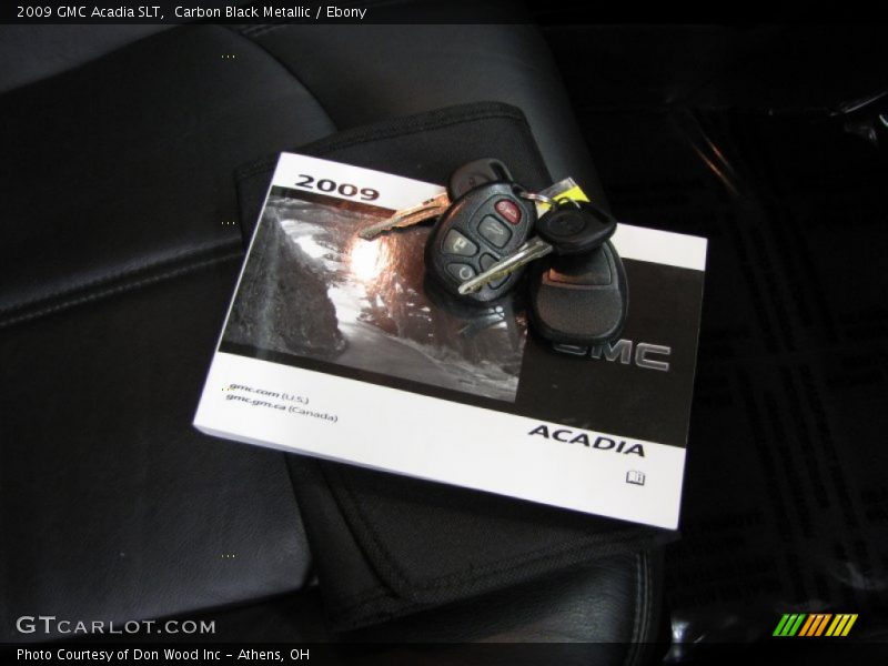 Carbon Black Metallic / Ebony 2009 GMC Acadia SLT