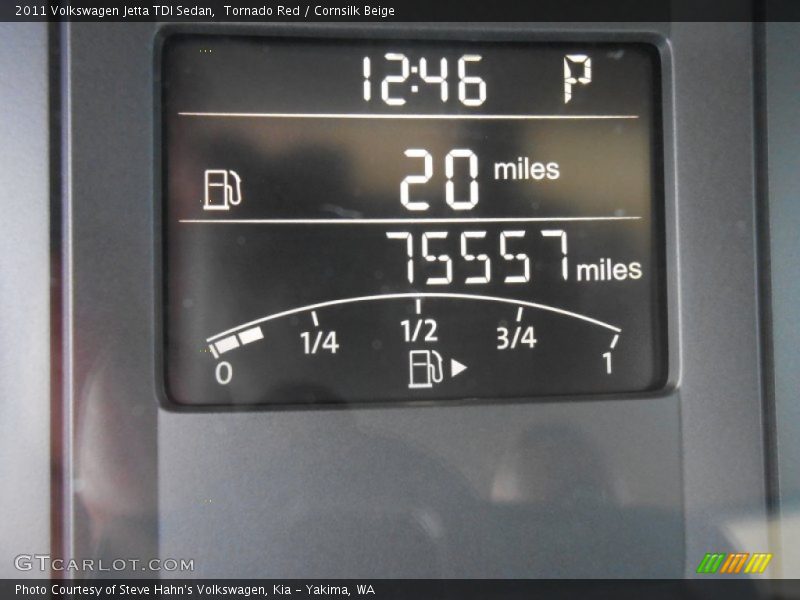 Tornado Red / Cornsilk Beige 2011 Volkswagen Jetta TDI Sedan