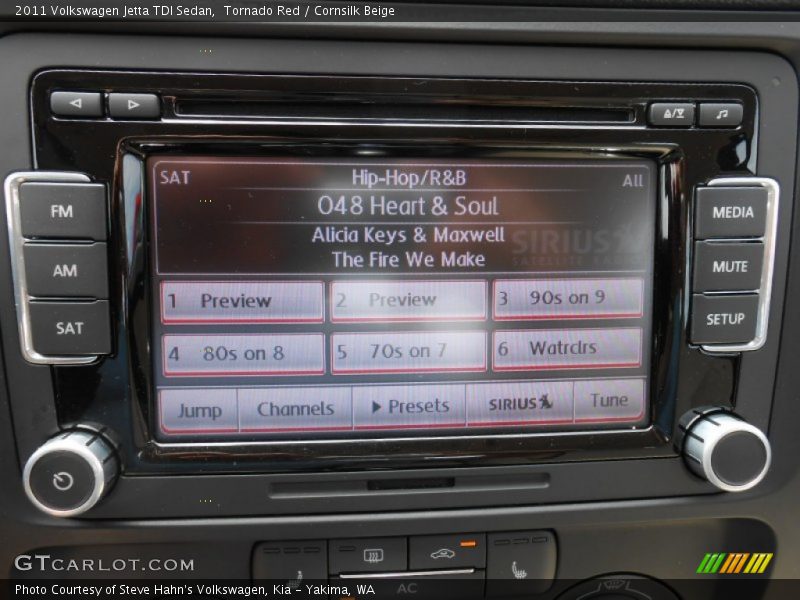 Tornado Red / Cornsilk Beige 2011 Volkswagen Jetta TDI Sedan