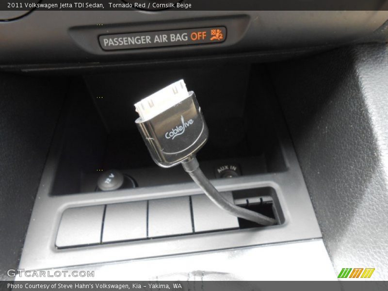 Tornado Red / Cornsilk Beige 2011 Volkswagen Jetta TDI Sedan