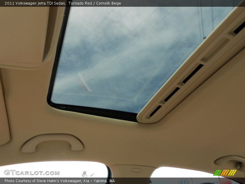 Tornado Red / Cornsilk Beige 2011 Volkswagen Jetta TDI Sedan
