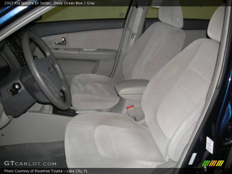 Deep Ocean Blue / Gray 2007 Kia Spectra EX Sedan