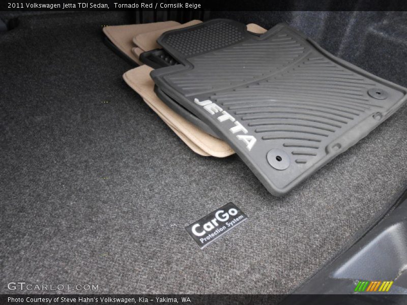 Tornado Red / Cornsilk Beige 2011 Volkswagen Jetta TDI Sedan