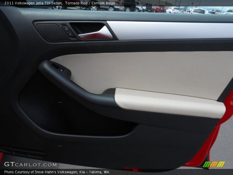 Tornado Red / Cornsilk Beige 2011 Volkswagen Jetta TDI Sedan