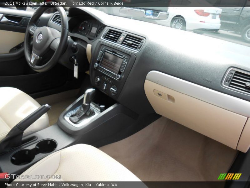 Tornado Red / Cornsilk Beige 2011 Volkswagen Jetta TDI Sedan