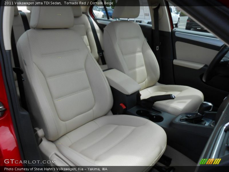 Tornado Red / Cornsilk Beige 2011 Volkswagen Jetta TDI Sedan