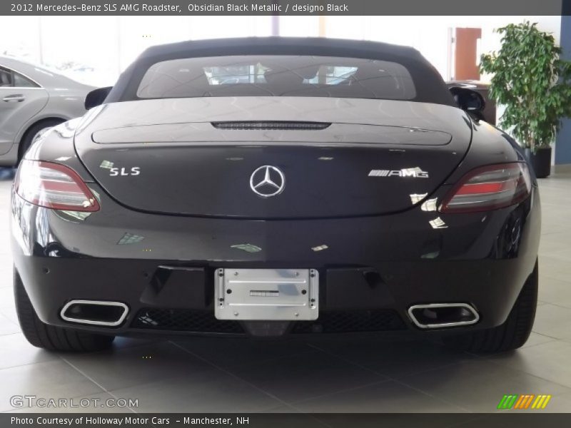 Obsidian Black Metallic / designo Black 2012 Mercedes-Benz SLS AMG Roadster