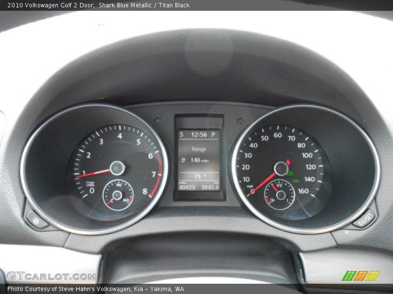 Shark Blue Metallic / Titan Black 2010 Volkswagen Golf 2 Door