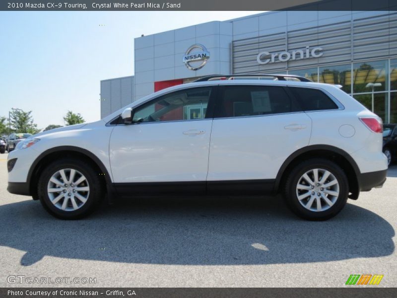 Crystal White Pearl Mica / Sand 2010 Mazda CX-9 Touring