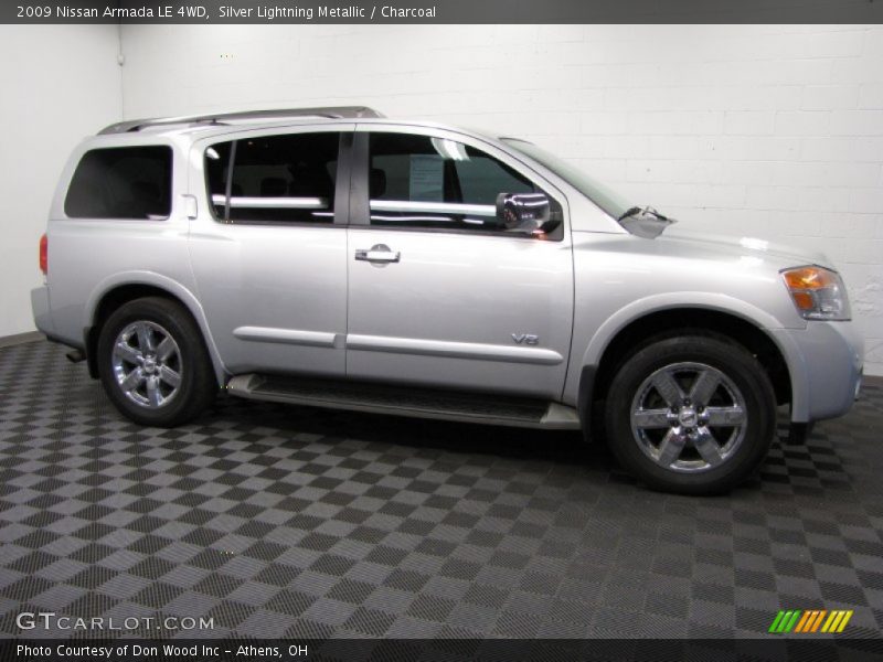 Silver Lightning Metallic / Charcoal 2009 Nissan Armada LE 4WD