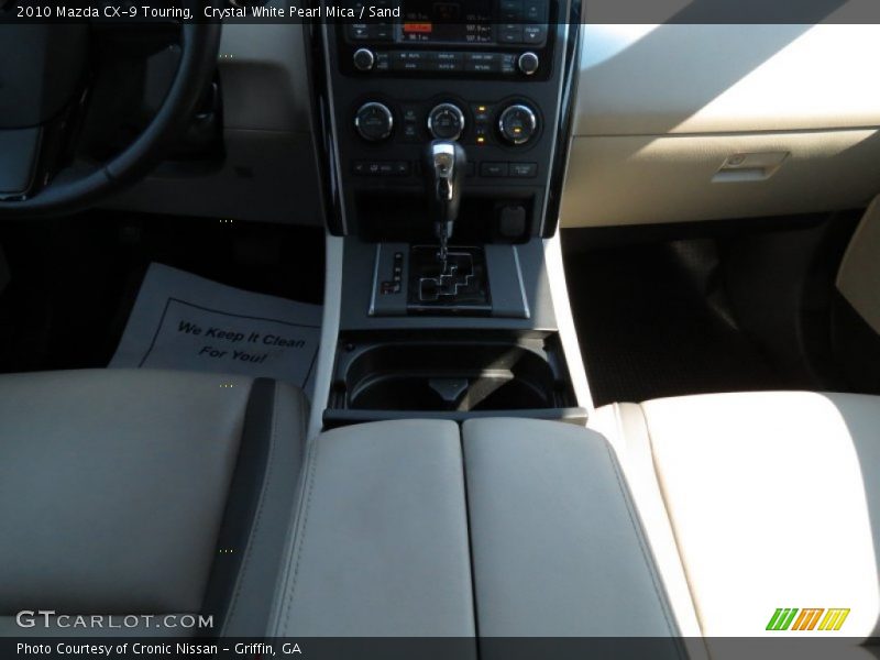Crystal White Pearl Mica / Sand 2010 Mazda CX-9 Touring