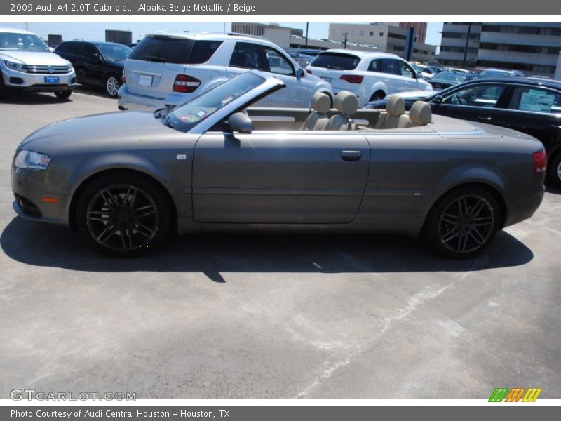 Alpaka Beige Metallic / Beige 2009 Audi A4 2.0T Cabriolet