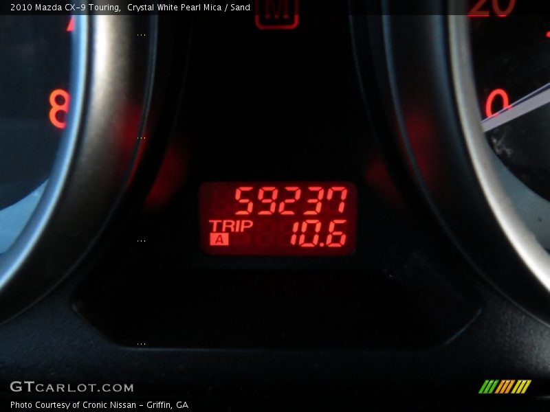 Crystal White Pearl Mica / Sand 2010 Mazda CX-9 Touring