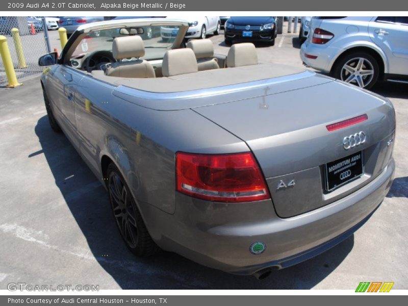 Alpaka Beige Metallic / Beige 2009 Audi A4 2.0T Cabriolet