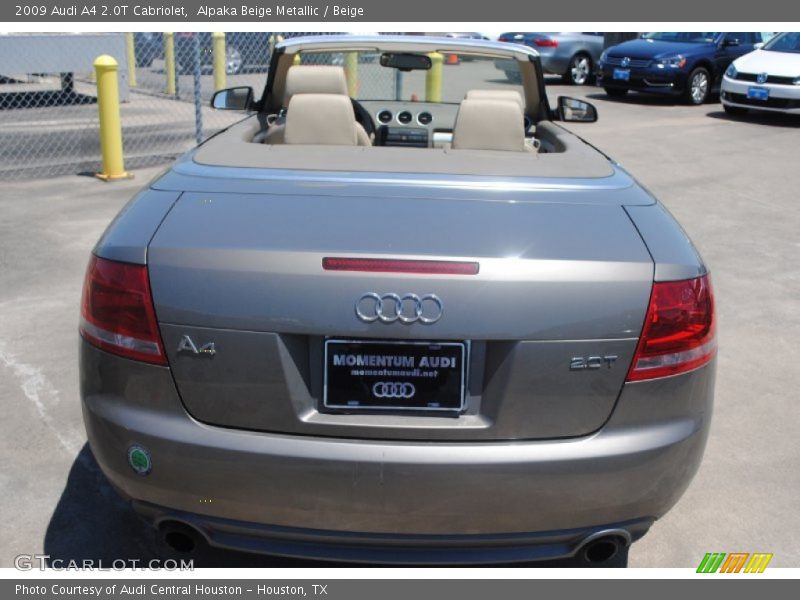 Alpaka Beige Metallic / Beige 2009 Audi A4 2.0T Cabriolet