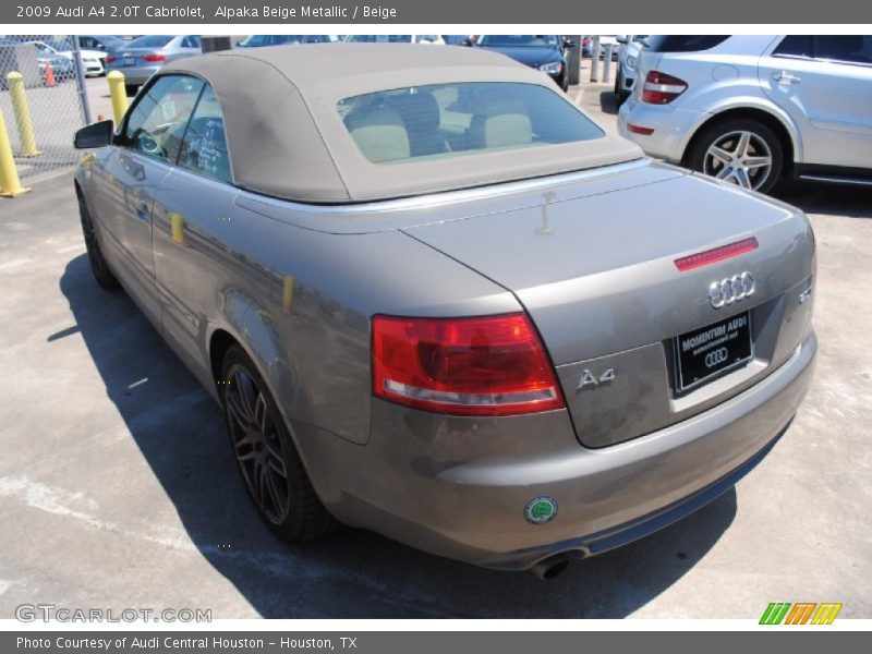 Alpaka Beige Metallic / Beige 2009 Audi A4 2.0T Cabriolet