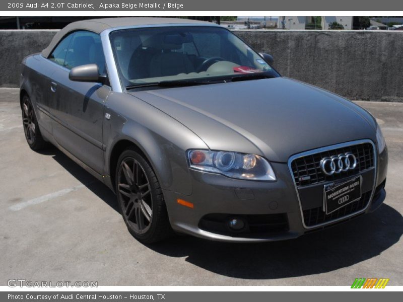 Alpaka Beige Metallic / Beige 2009 Audi A4 2.0T Cabriolet