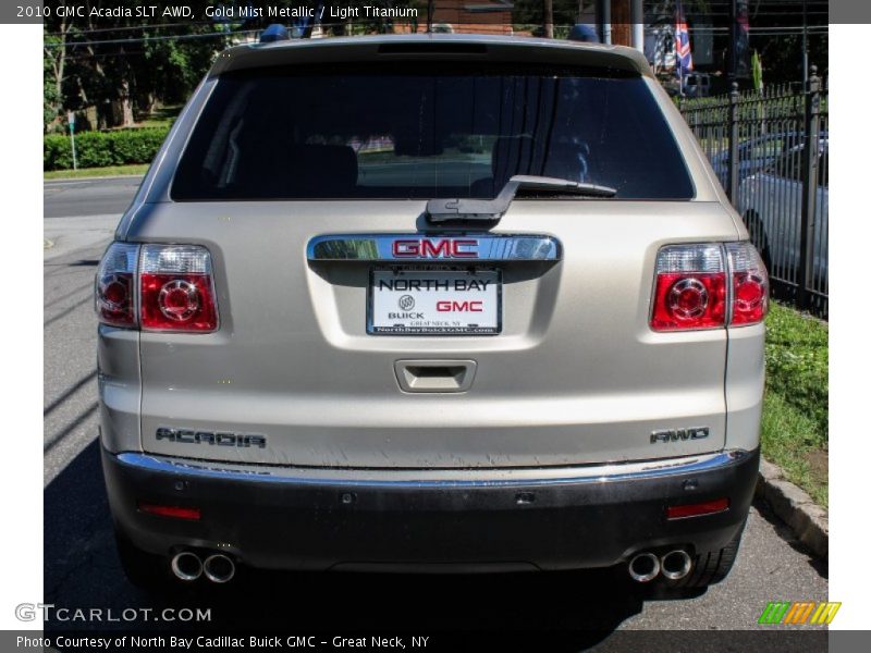 Gold Mist Metallic / Light Titanium 2010 GMC Acadia SLT AWD