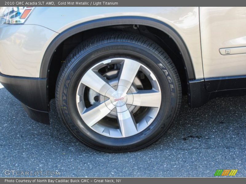 Gold Mist Metallic / Light Titanium 2010 GMC Acadia SLT AWD