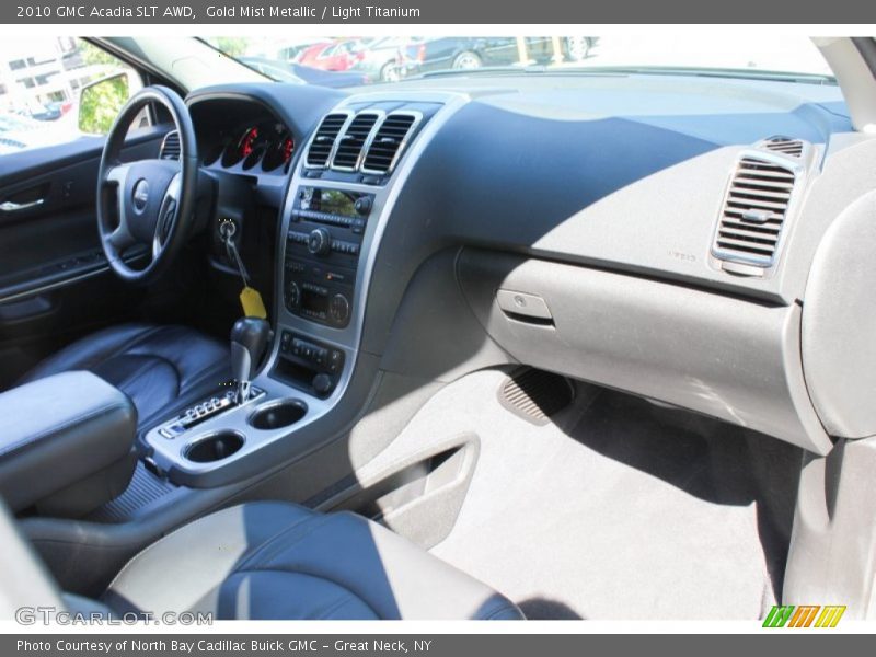 Gold Mist Metallic / Light Titanium 2010 GMC Acadia SLT AWD