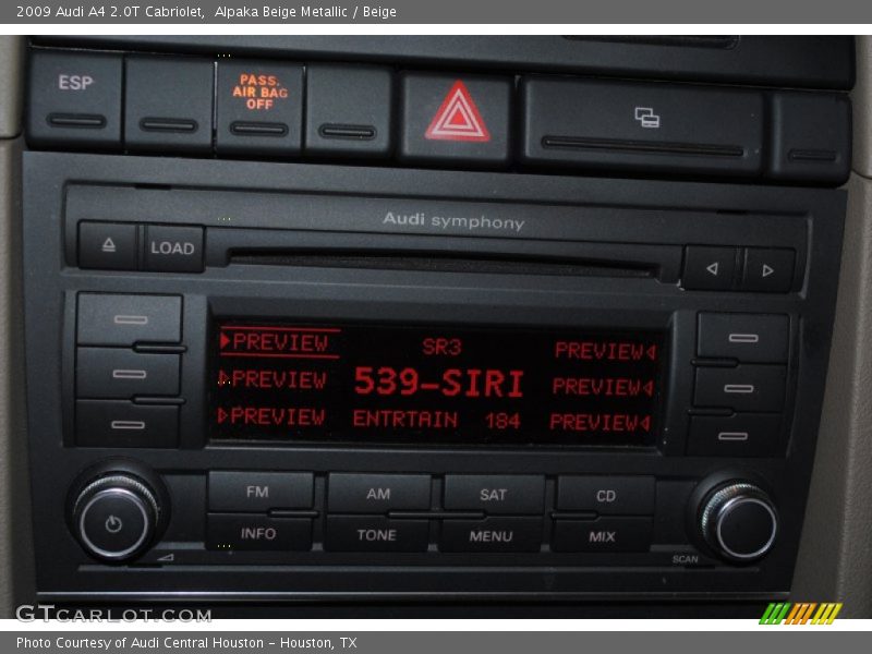 Alpaka Beige Metallic / Beige 2009 Audi A4 2.0T Cabriolet