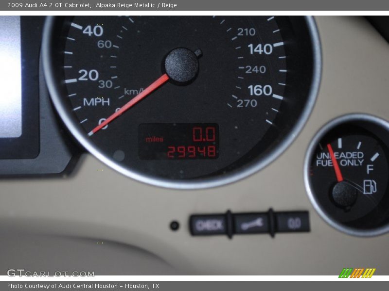 Alpaka Beige Metallic / Beige 2009 Audi A4 2.0T Cabriolet