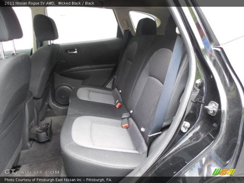 Wicked Black / Black 2011 Nissan Rogue SV AWD