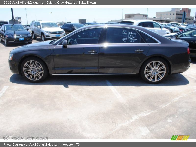 Oolong Gray Metallic / Balao Brown 2012 Audi A8 L 4.2 quattro
