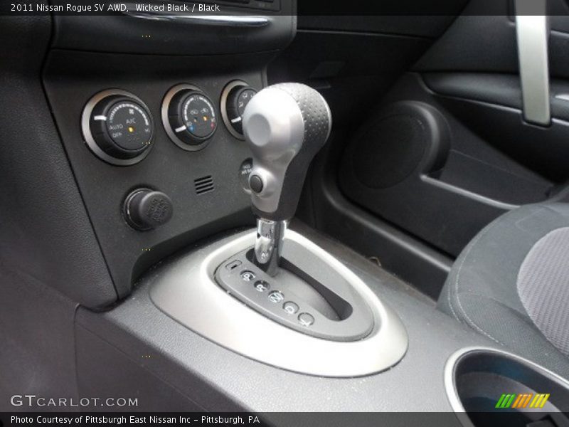 Wicked Black / Black 2011 Nissan Rogue SV AWD