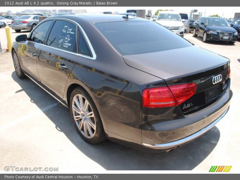 Oolong Gray Metallic / Balao Brown 2012 Audi A8 L 4.2 quattro