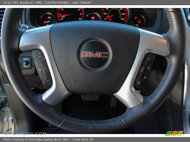 Gold Mist Metallic / Light Titanium 2010 GMC Acadia SLT AWD