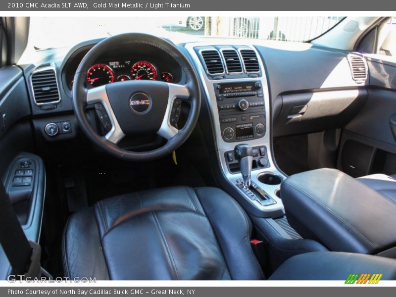 Gold Mist Metallic / Light Titanium 2010 GMC Acadia SLT AWD
