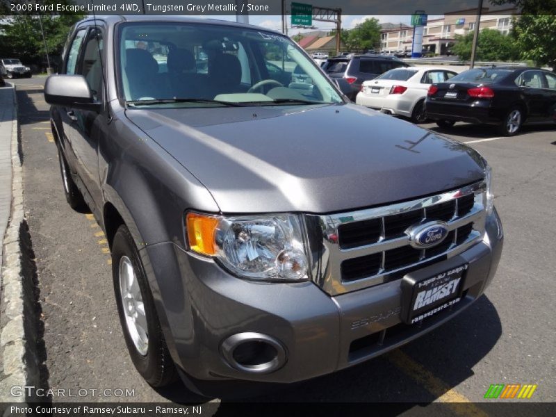 Tungsten Grey Metallic / Stone 2008 Ford Escape Limited 4WD