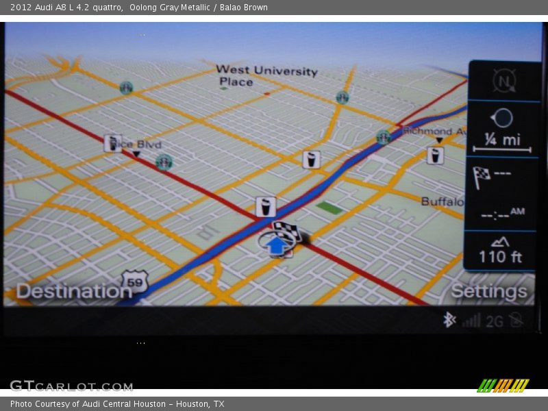 Oolong Gray Metallic / Balao Brown 2012 Audi A8 L 4.2 quattro