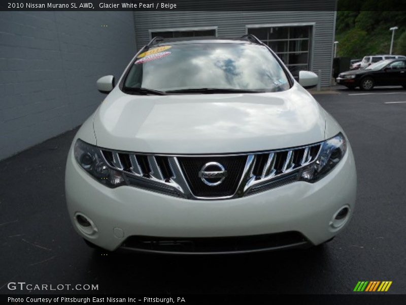 Glacier White Pearl / Beige 2010 Nissan Murano SL AWD