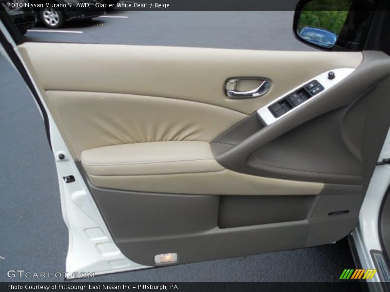 Glacier White Pearl / Beige 2010 Nissan Murano SL AWD