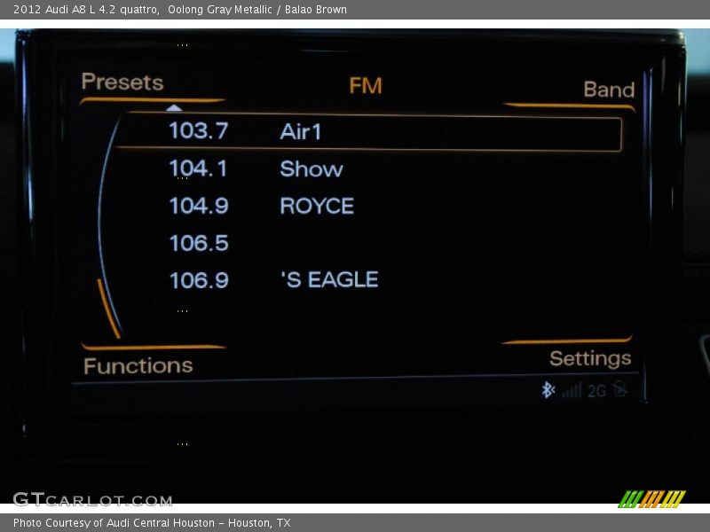 Oolong Gray Metallic / Balao Brown 2012 Audi A8 L 4.2 quattro