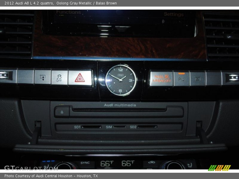 Oolong Gray Metallic / Balao Brown 2012 Audi A8 L 4.2 quattro