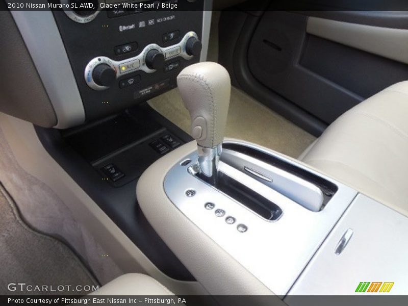 Glacier White Pearl / Beige 2010 Nissan Murano SL AWD