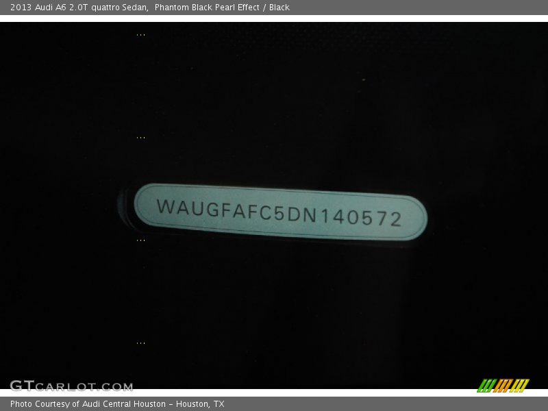 Phantom Black Pearl Effect / Black 2013 Audi A6 2.0T quattro Sedan