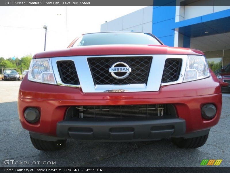 Lava Red / Steel 2012 Nissan Frontier S Crew Cab