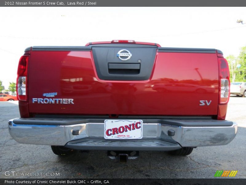 Lava Red / Steel 2012 Nissan Frontier S Crew Cab
