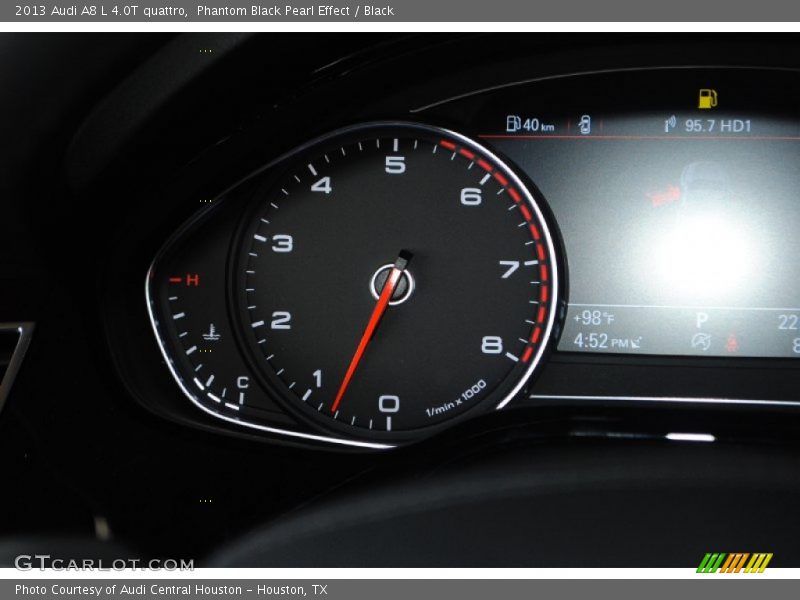 Phantom Black Pearl Effect / Black 2013 Audi A8 L 4.0T quattro