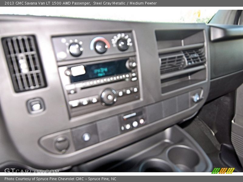 Steel Gray Metallic / Medium Pewter 2013 GMC Savana Van LT 1500 AWD Passenger