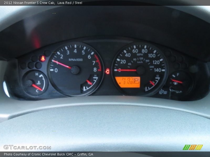 Lava Red / Steel 2012 Nissan Frontier S Crew Cab