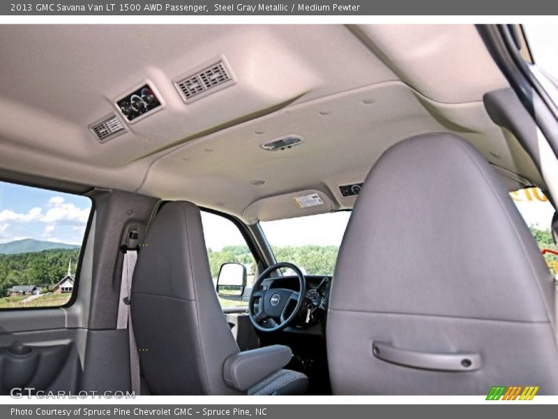 Steel Gray Metallic / Medium Pewter 2013 GMC Savana Van LT 1500 AWD Passenger