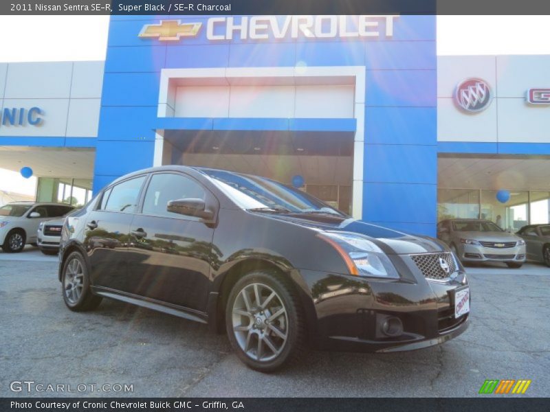 Super Black / SE-R Charcoal 2011 Nissan Sentra SE-R
