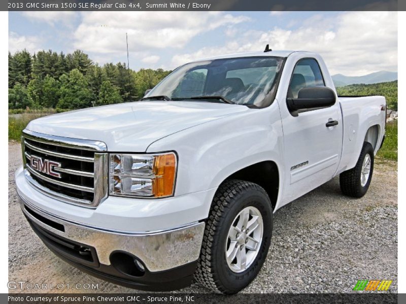 Summit White / Ebony 2013 GMC Sierra 1500 SLE Regular Cab 4x4