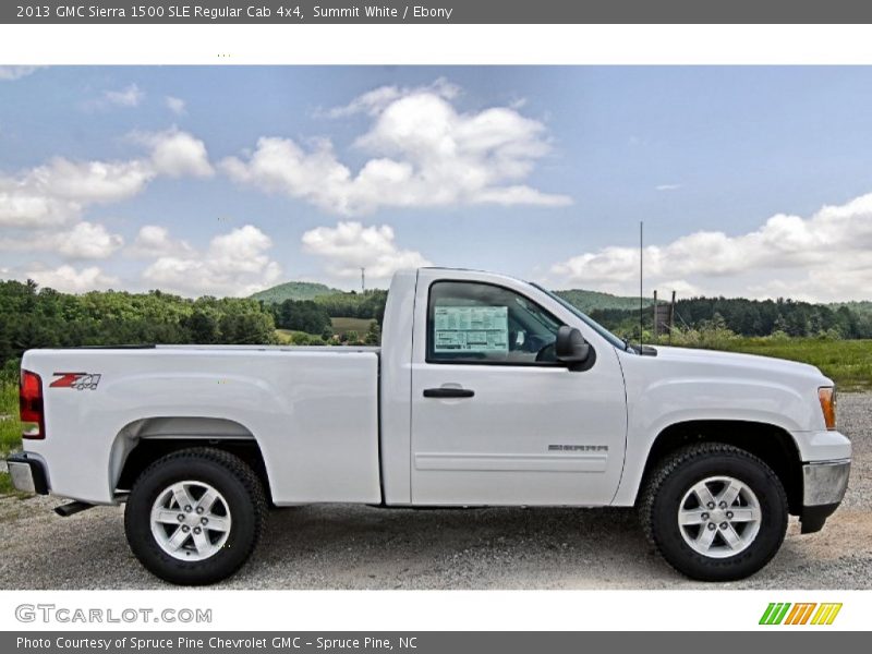  2013 Sierra 1500 SLE Regular Cab 4x4 Summit White